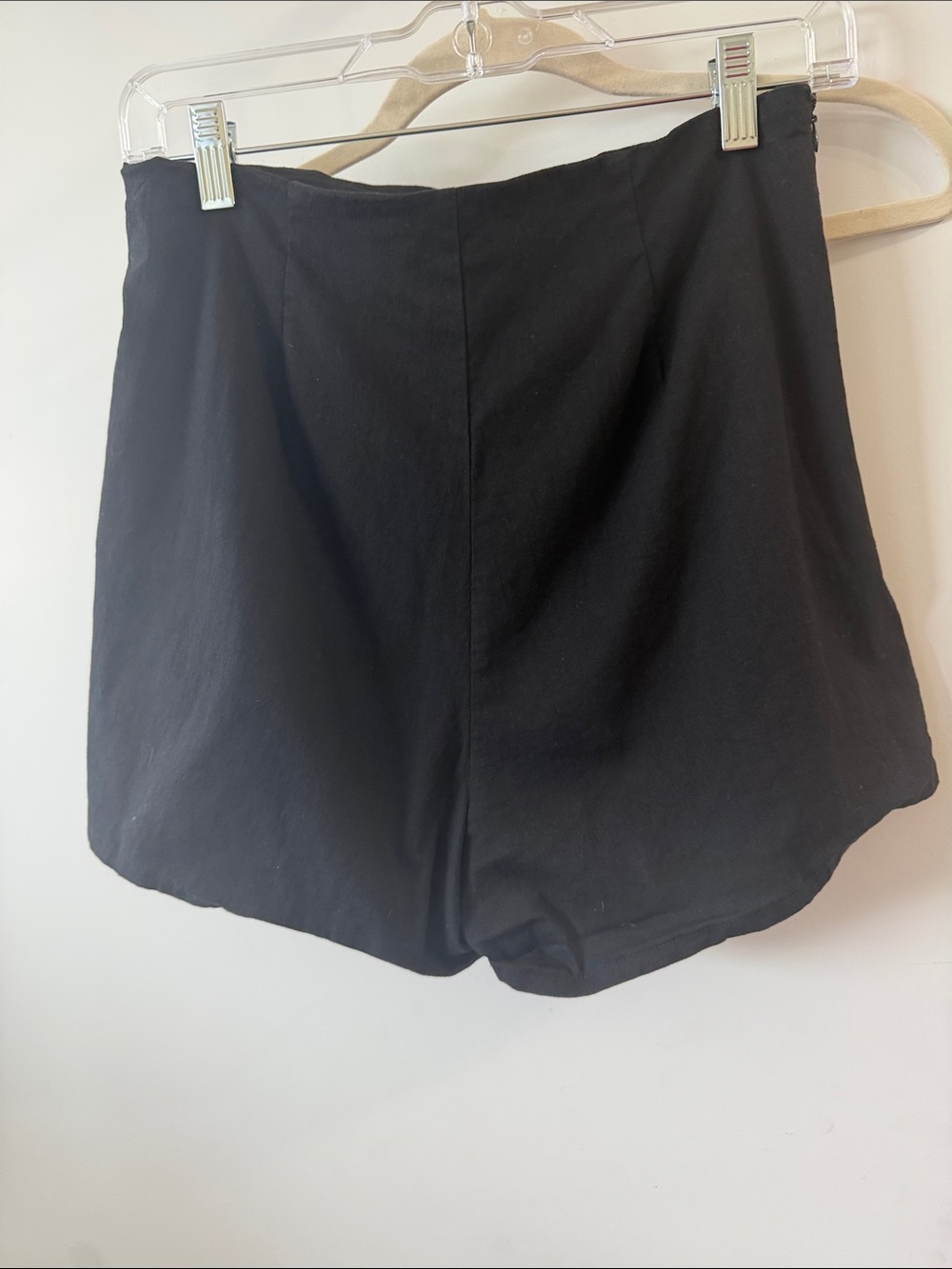 NWOT SHEIN linen High-Waist Black Women's Casual Shorts